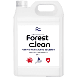 Средство для рук и поверхностей с антибактериальным эффектом "FOREST Clean" 5 л Евро