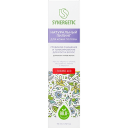 Пилинг для кожи головы 110 мл SYNERGETIC Глубокое очищение и тонизирование для роста волос